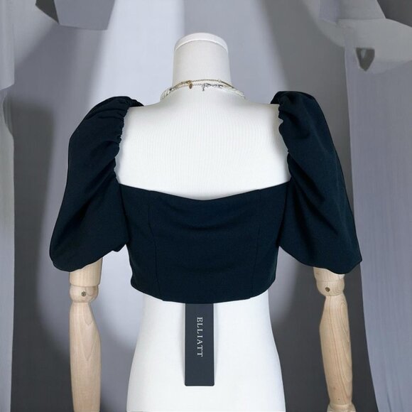 NWT Elliatt Rhythm Crop Top Black - Picture 4 of 8